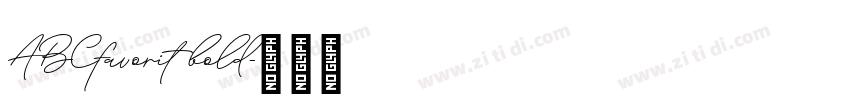 ABCfavorit bold字体转换